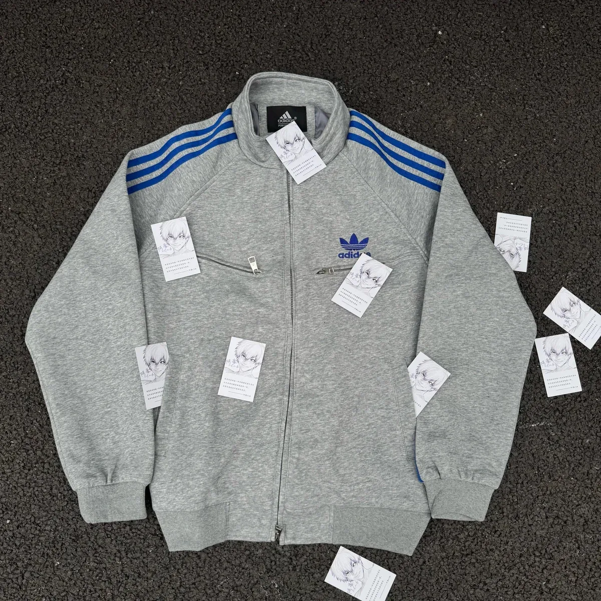 Adidas Adidas Classic Football Grey Track Jacket Grey - 1