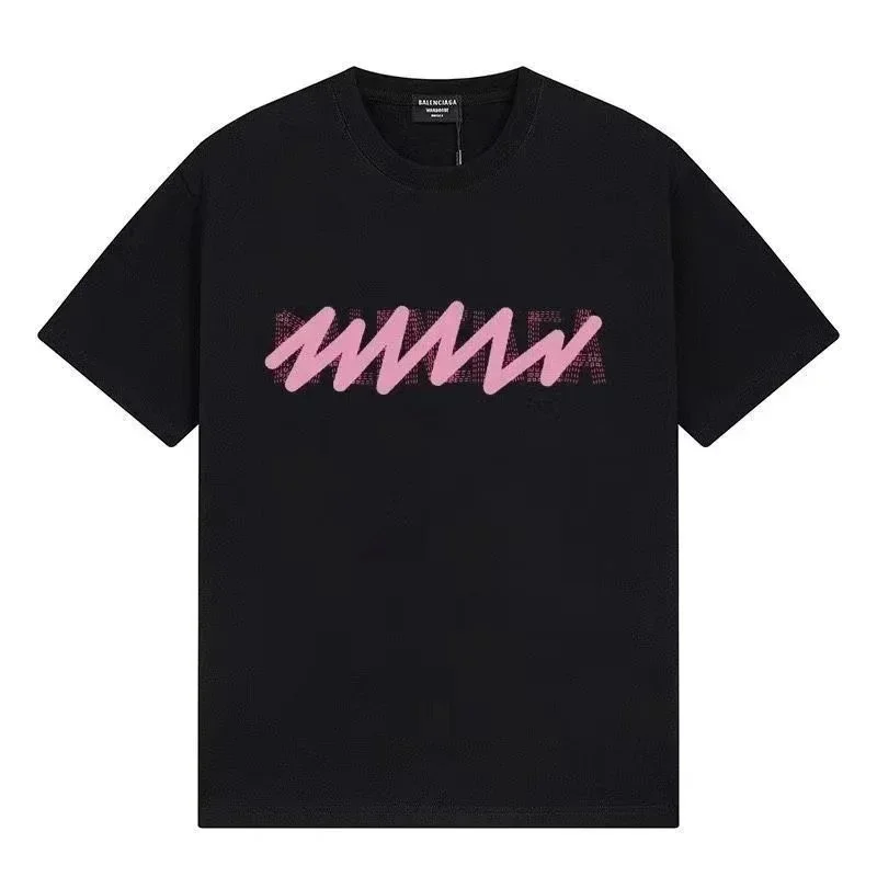 Balenciaga Balenciaga Black/Pink MMW Graphic T-Shirt Black