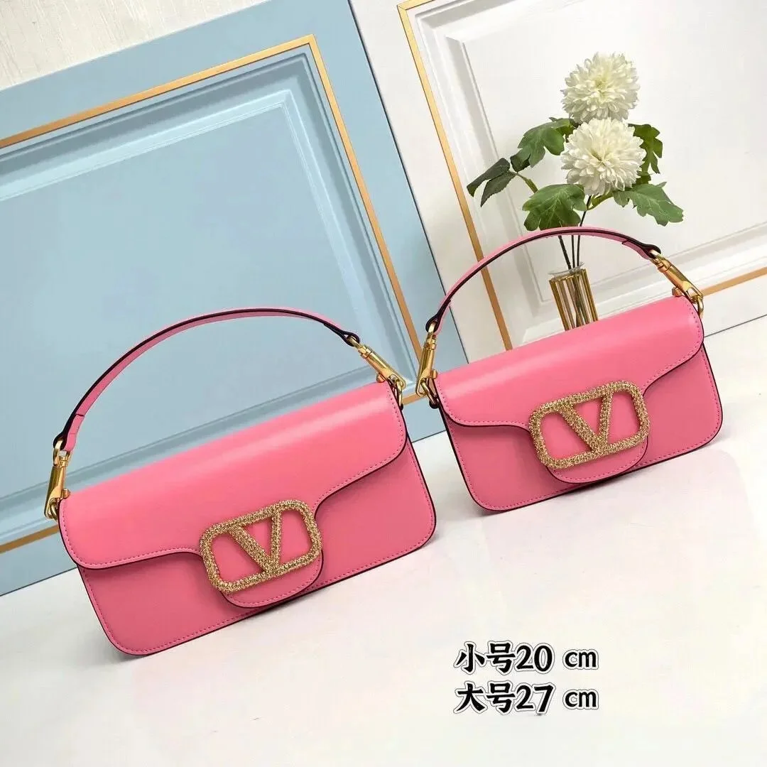 Valentino Valentino VLTN Pink Crystal Buckle Mini Bag Pink