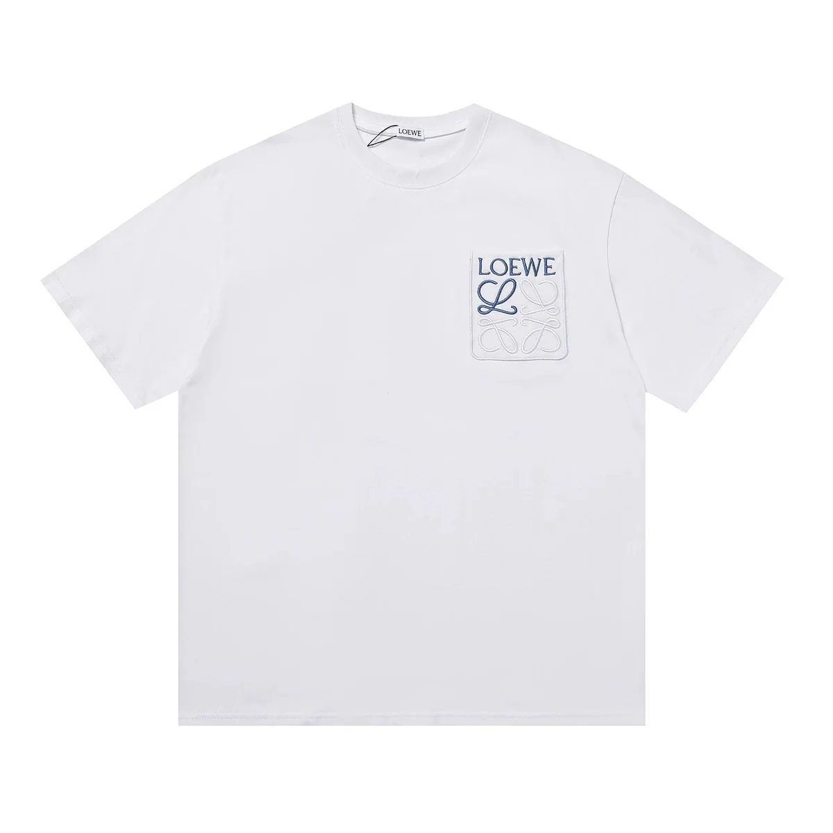 Loewe Loewe Anagram T-Shirt White Solid T-Shirt White - 1