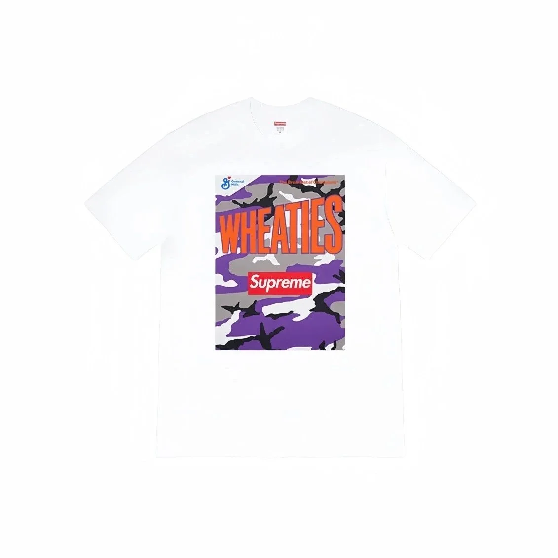 Supreme Supreme Wheaties Camo White T-Shirt White - 1