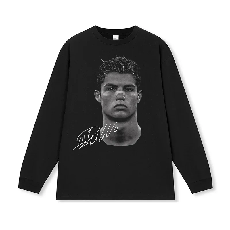 Other Cristiano Ronaldo Triple Black Long Sleeve T-Shirt Black - 1