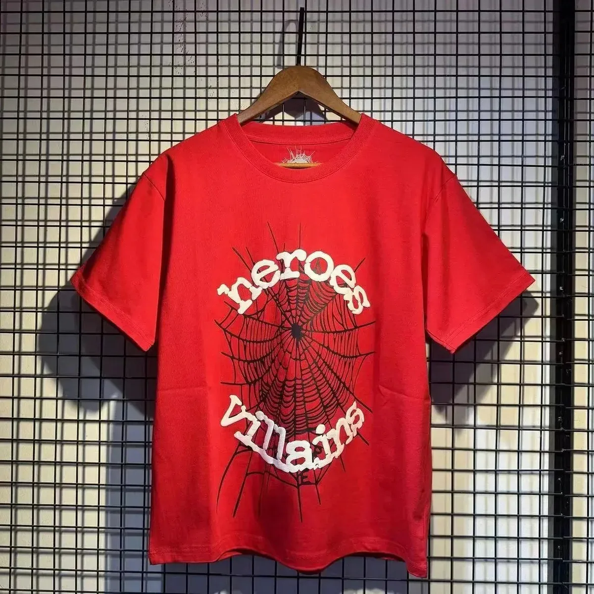 SP5DER SP5DER Heroes Villains Red T-Shirt Red - 1