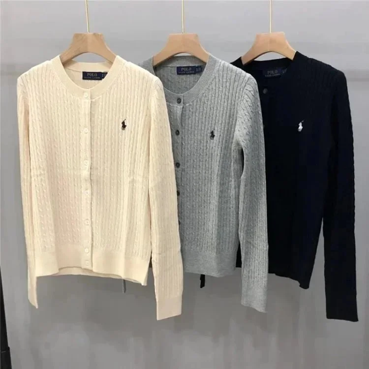 Polo Ralph Lauren Polo Ralph Lauren Cable Knit Cardigan Cream Cream - 1