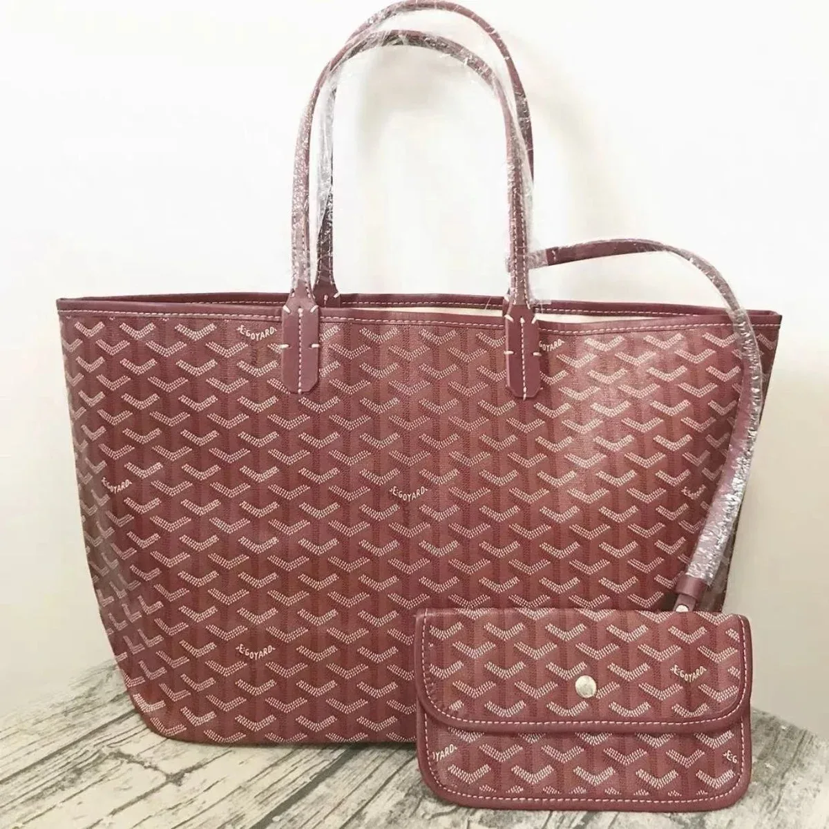 Goyard Goyard Monogram Tote Bag in Red Red