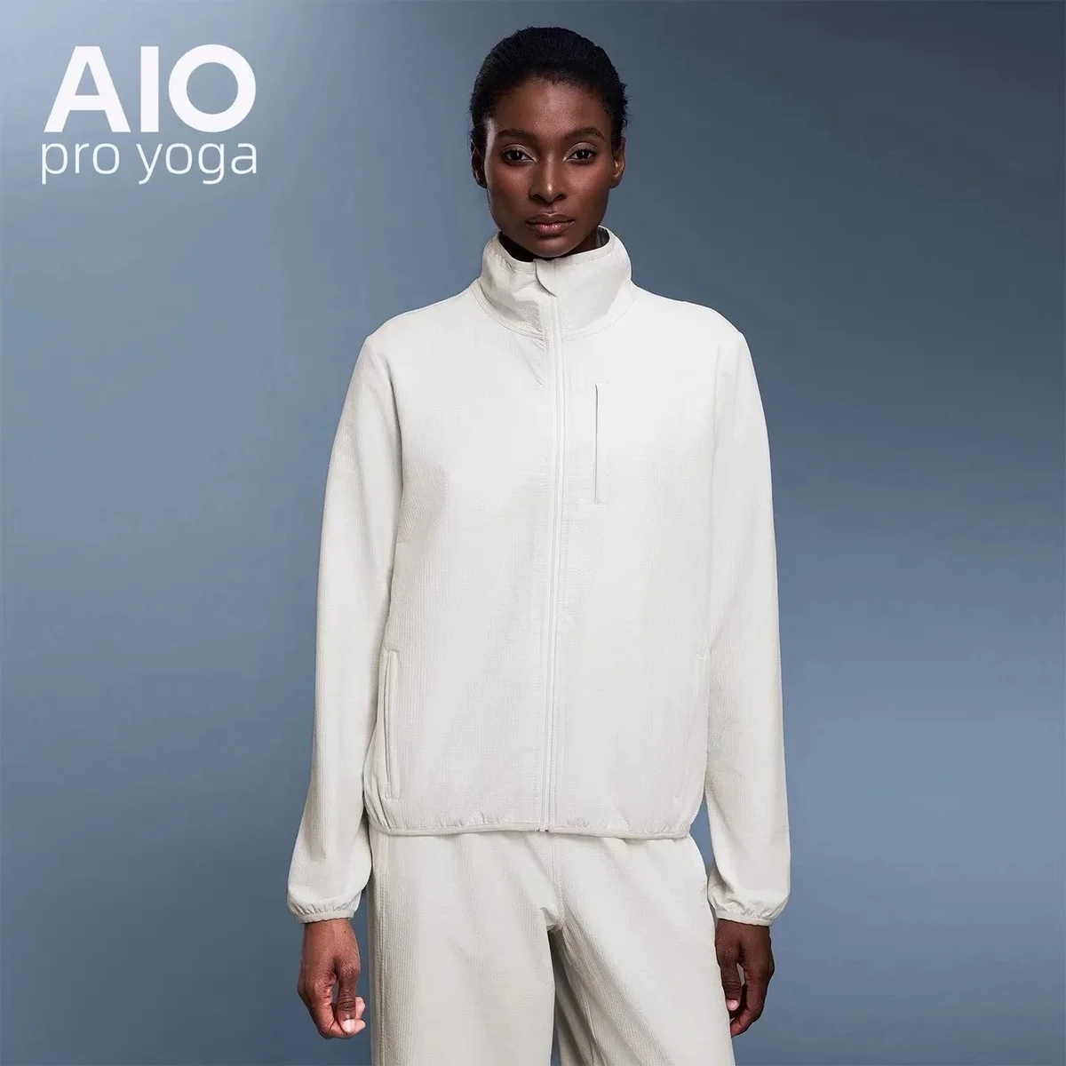 Other AIO pro yoga Light Ivory Yoga Jacket Set Cream - 1