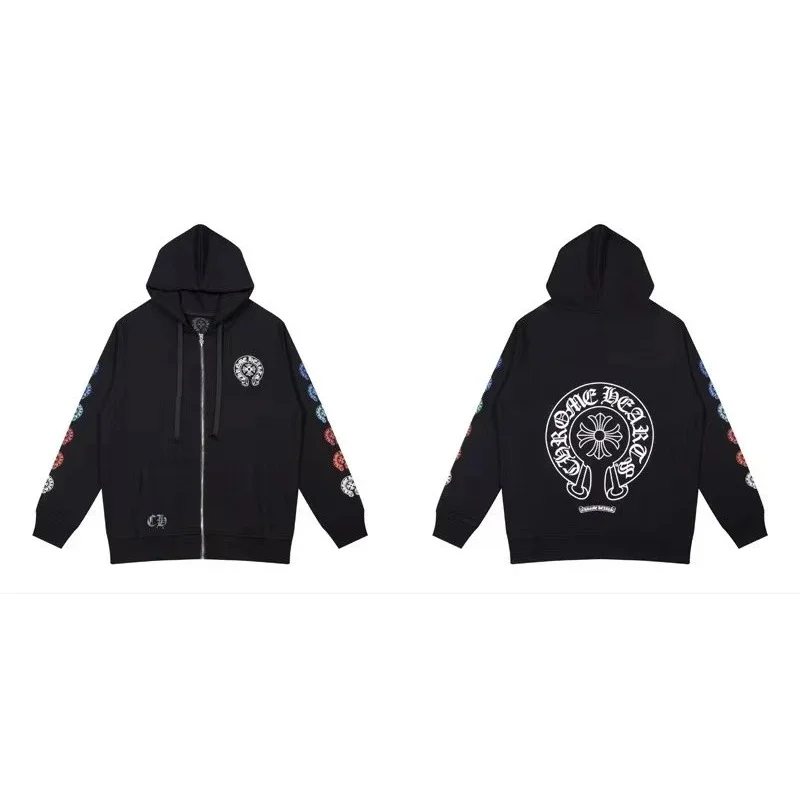 Chrome Hearts Chrome Hearts CH Cross Zip-Up Hoodie Black Black - 1