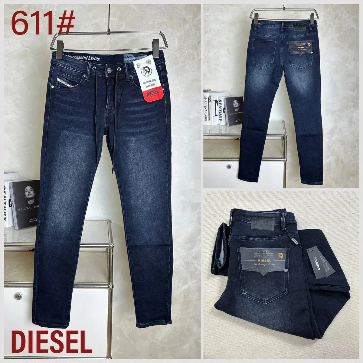 Diesel Diesel 611# Dark Wash Jeans Navy - 1