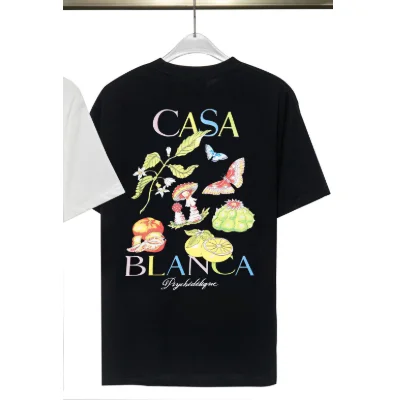 Other Casa Blanca Black T-Shirt with Psychedelic Print Black - 1