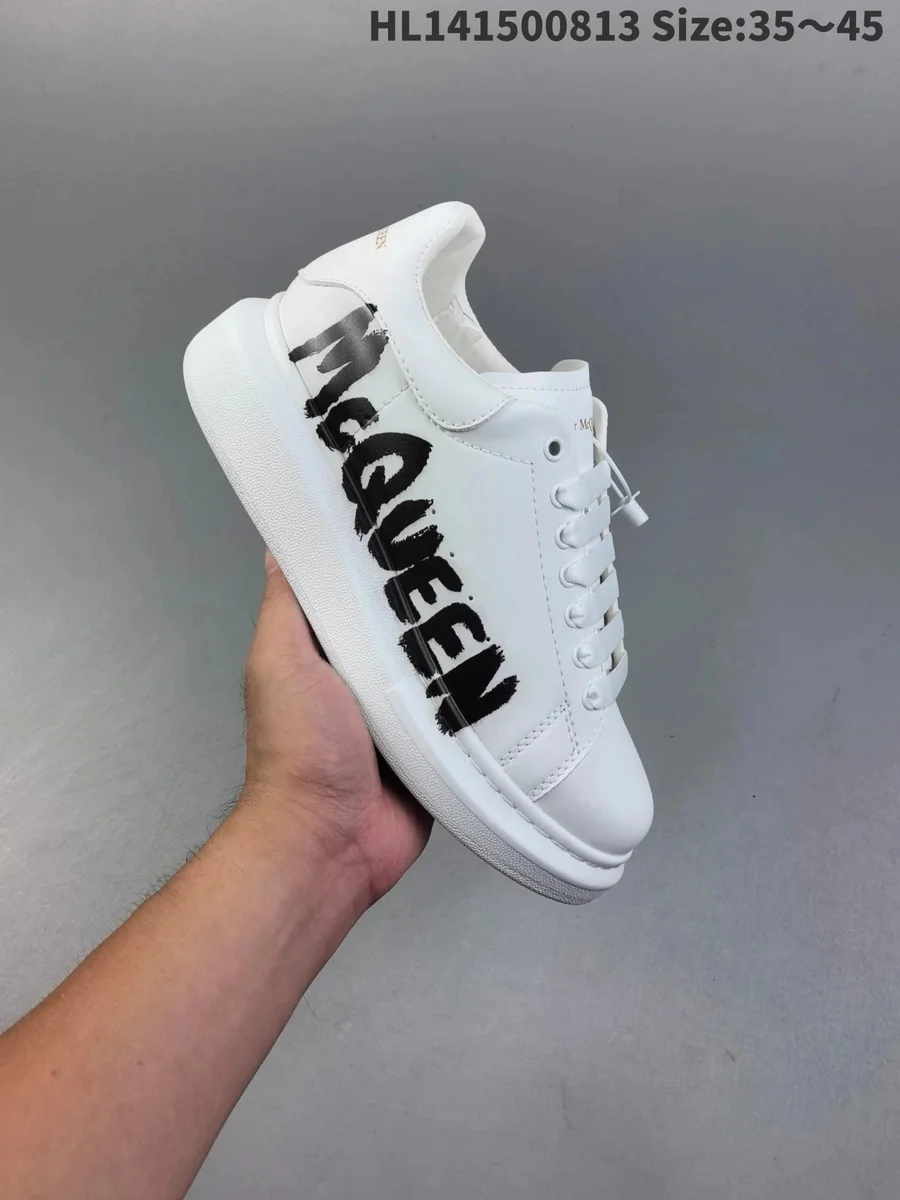 Alexander McQueen Alexander McQueen McQueen Oversized White 'MCQUEEN' Sneakers White - 1