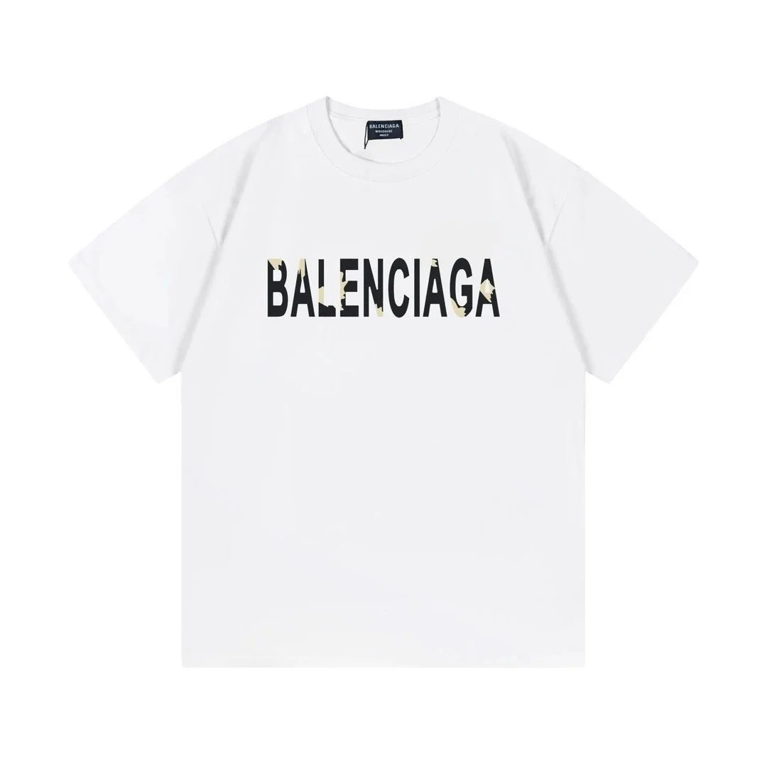 Balenciaga Balenciaga White Logo T-Shirt White - 1