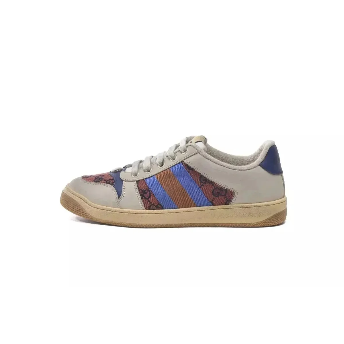 Gucci Gucci GG Supreme Red Blue Sneakers Beige