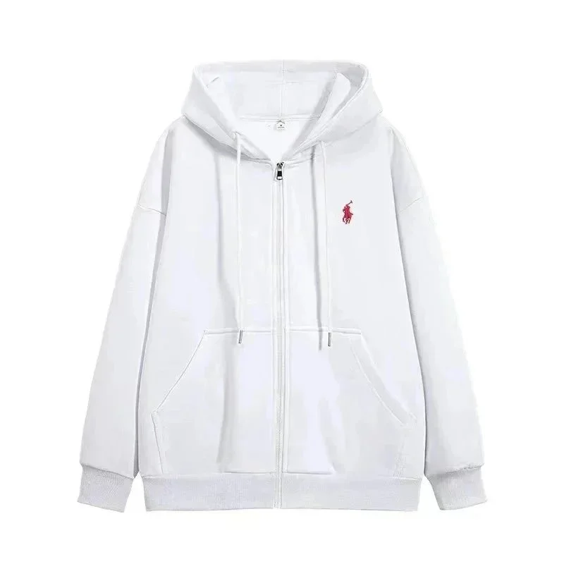 Polo Ralph Lauren Polo Ralph Lauren QS22 White Zip-Up Hoodie White - 1