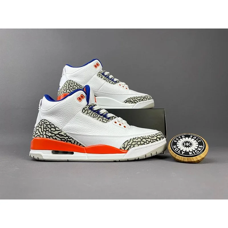 Nike Nike Air Jordan 3 New York Knicks White/Orange Sneakers White