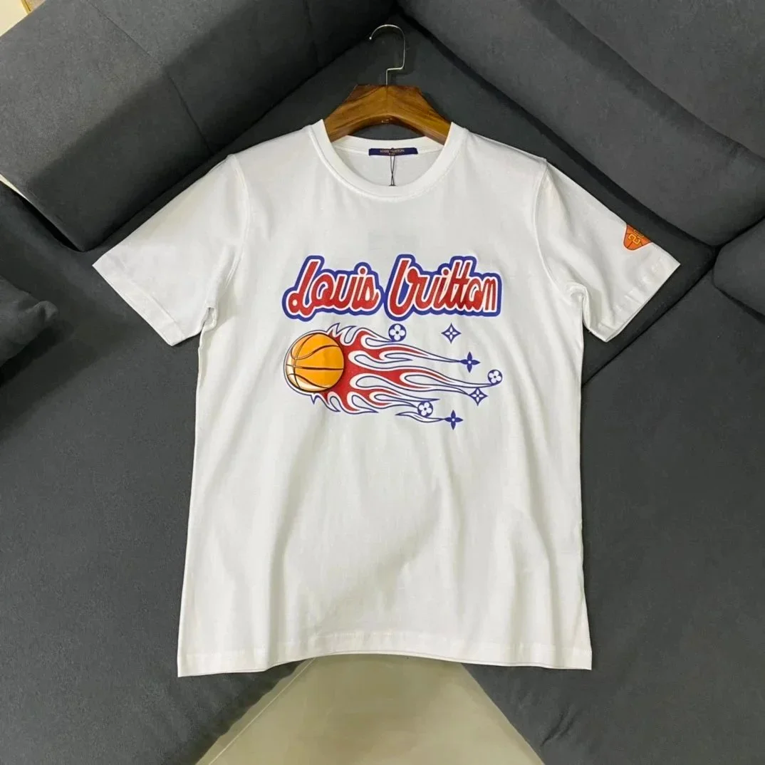 Louis Vuitton Louis Vuitton Basketball Graphic White T-Shirt White