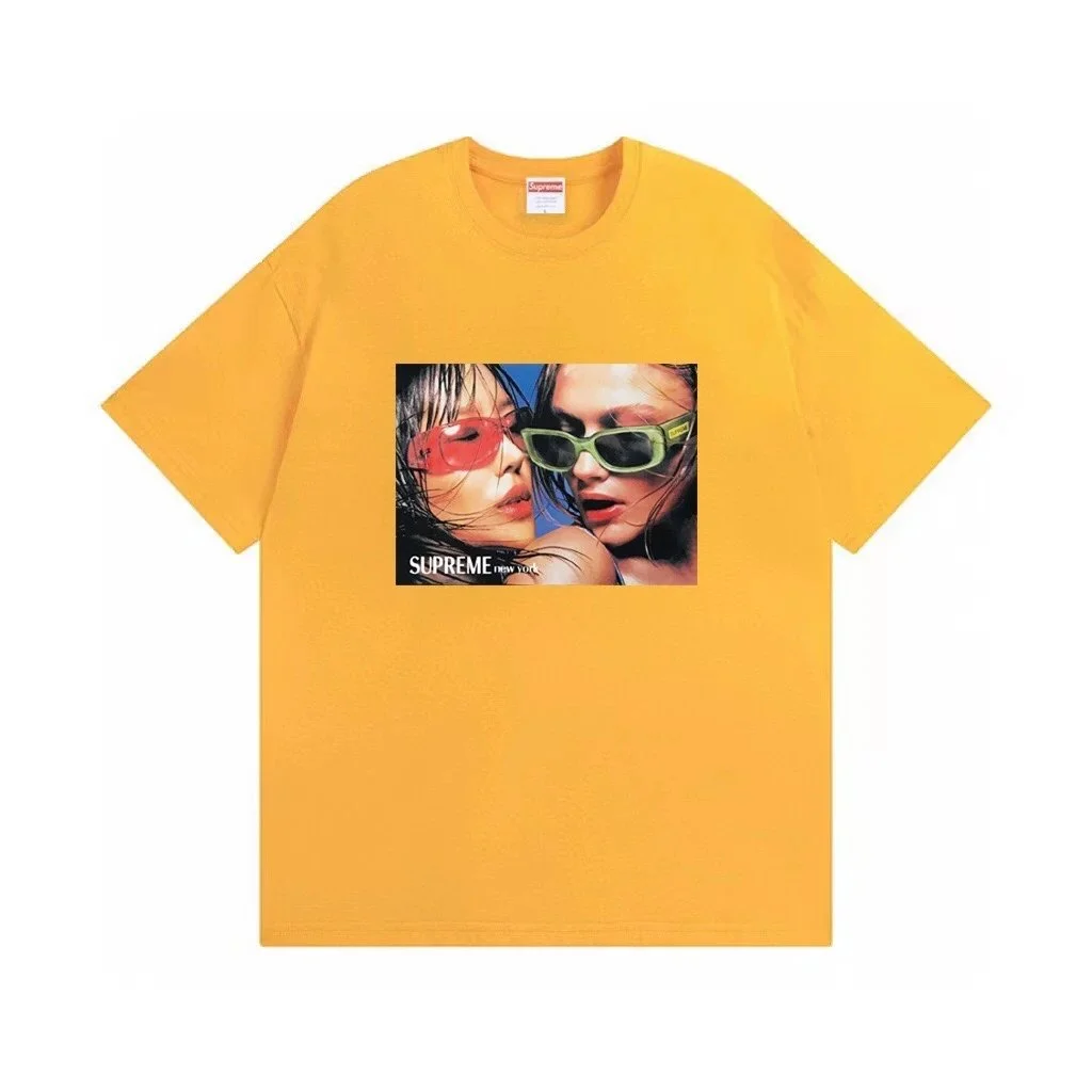 Supreme Supreme Yellow Box Logo T-Shirt Yellow - 1