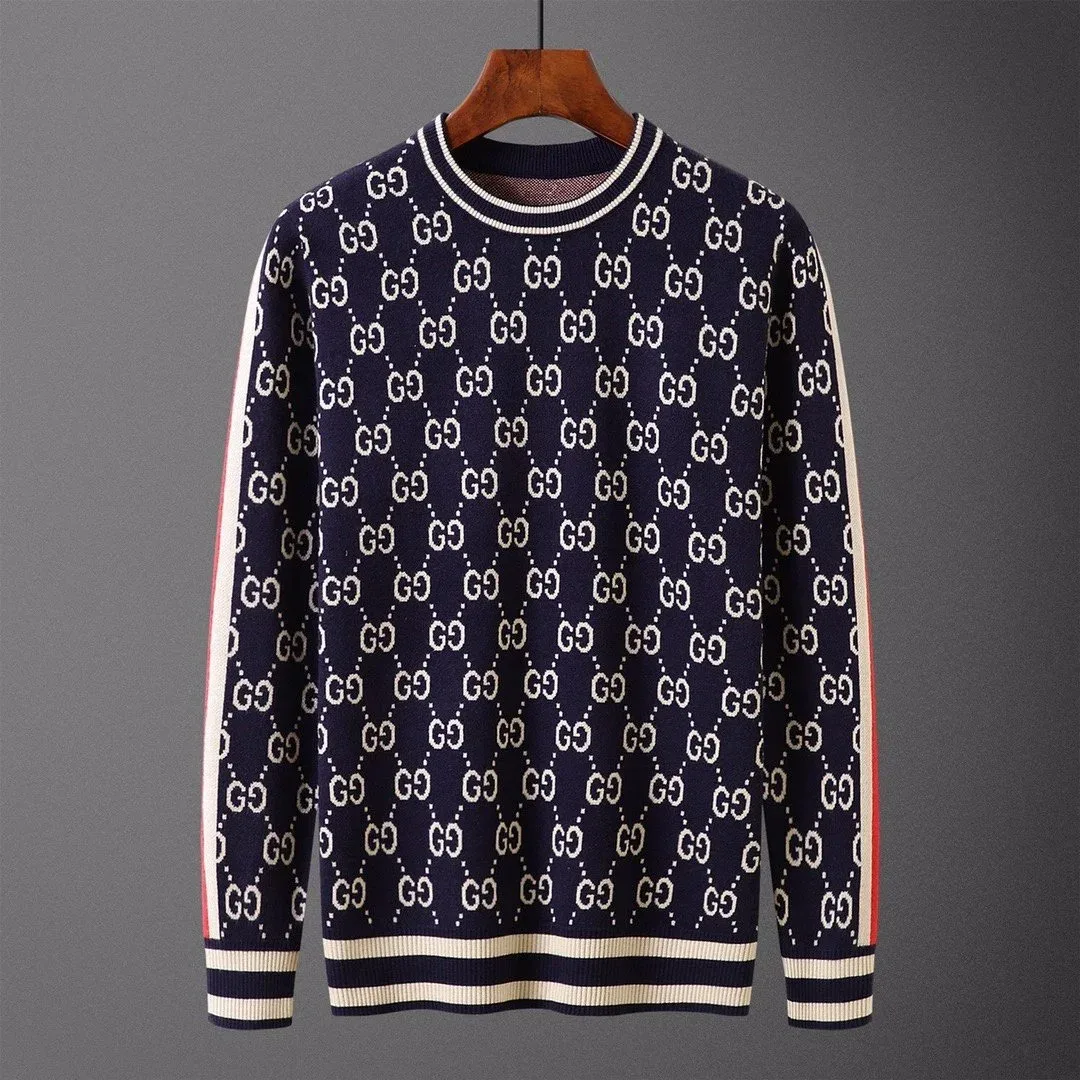 Gucci Gucci GG Monogram Knit Sweater Navy Blue Navy - 1