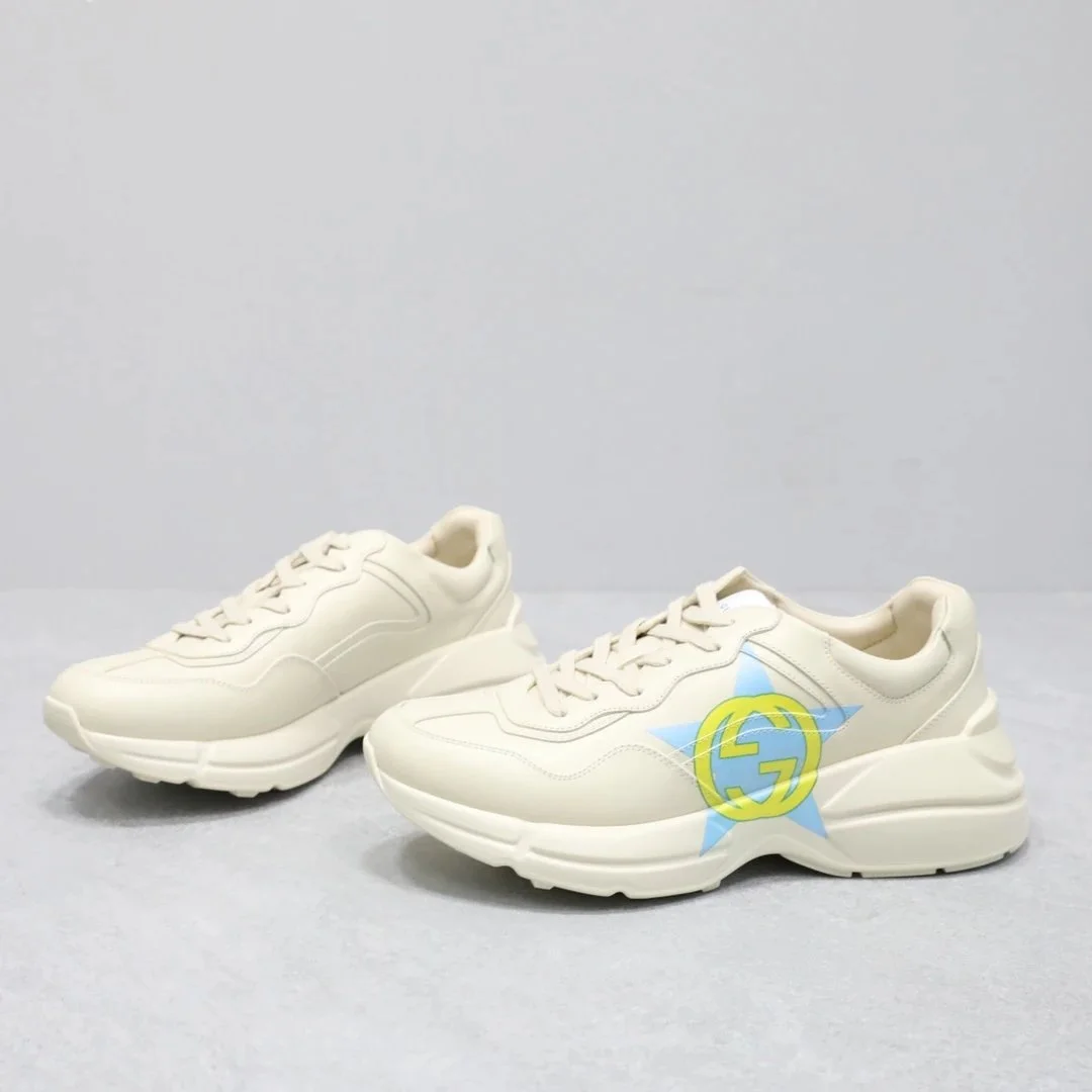 Gucci Gucci Rhyton Cream/Blue Star Sneakers Cream
