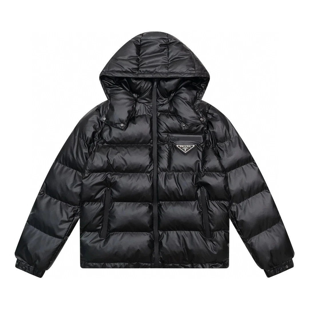 Prada Prada Re-Nylon Black Puffer Jacket Black
