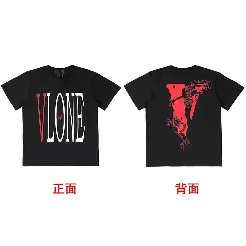 VLONE VLONE V Logo Black T-Shirt Black - 1