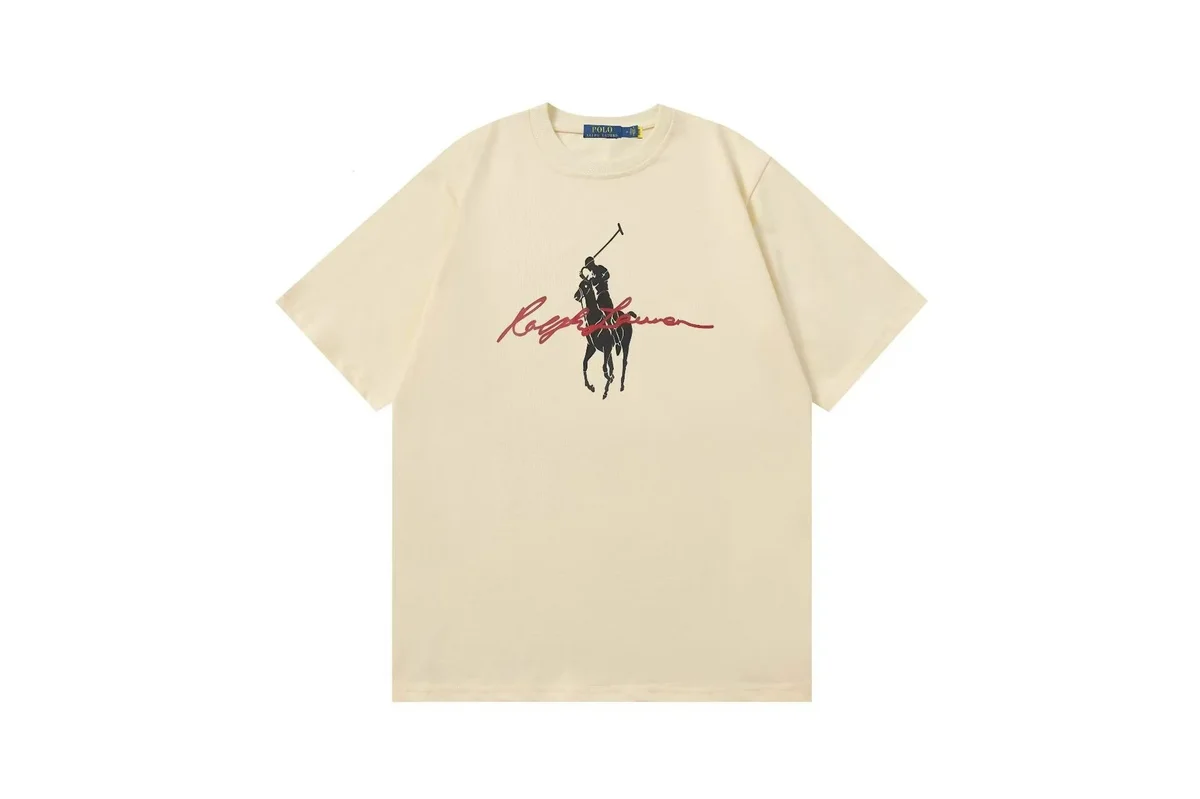 Polo Ralph Lauren Polo Ralph Lauren Classic Logo Cream T-Shirt Cream - 1