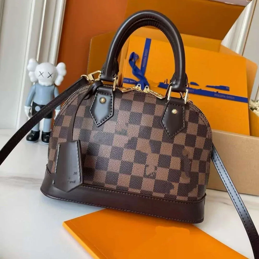 Louis Vuitton Louis Vuitton Speedy Brown Checkered Handbag Brown