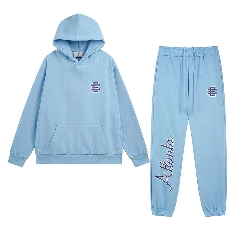 Evisu Evisu Sky Blue Hoodie and Sweatpants Co-ord Set Blue - 1