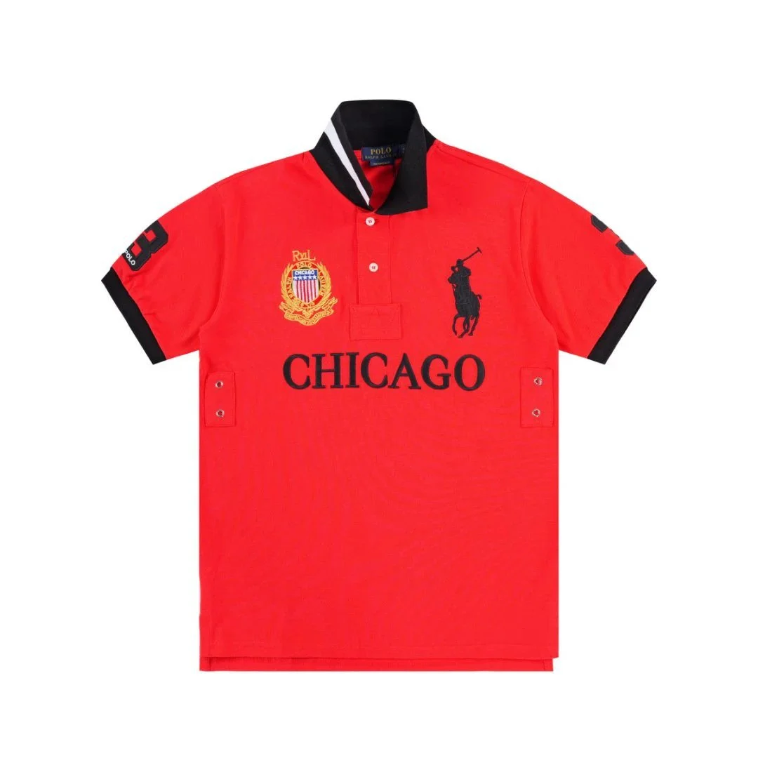 Polo Ralph Lauren Polo Ralph Lauren Big Pony Chicago Red Polo Shirt Red - 1