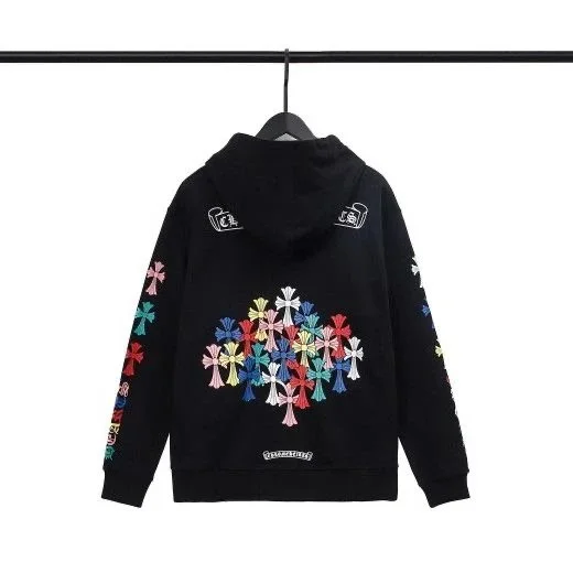 Chrome Hearts Chrome Hearts Cross Embroidered Hoodie Black Black - 1