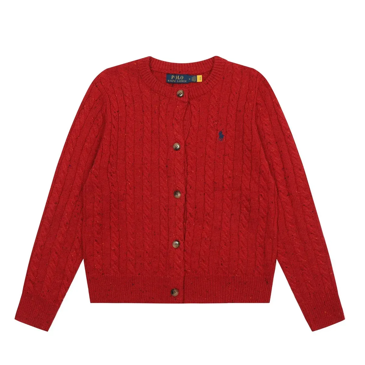 Polo Ralph Lauren Polo Ralph Lauren Cable Knit Cardigan Red Red - 1