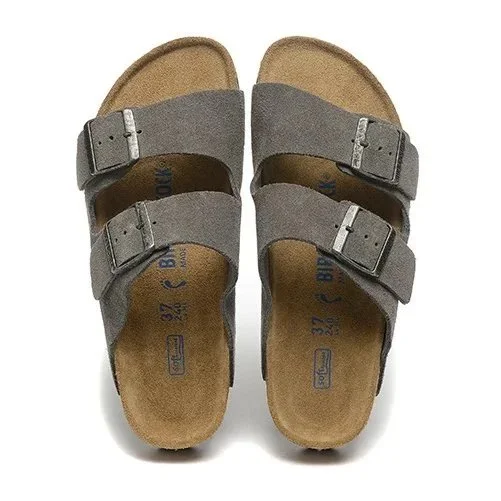 Birkenstock Birkenstock Arizona Suede Grey Sandals Grey - 1