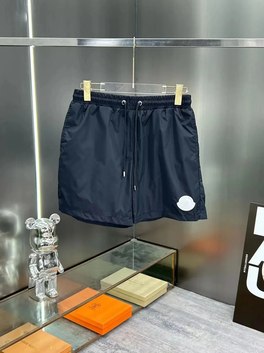Moncler Moncler Black Logo Shorts Black
