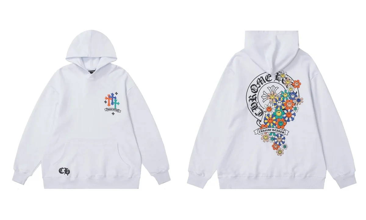 Chrome Hearts Chrome Hearts White Floral Hoodie White - 1