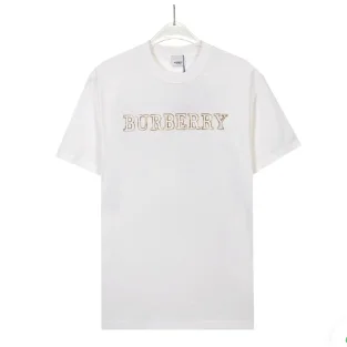 Burberry Burberry White/Gold Logo T-Shirt White