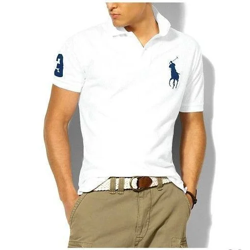 Polo Ralph Lauren Polo Ralph Lauren Big Pony Polo大马白色黑标 Shirt White - 1