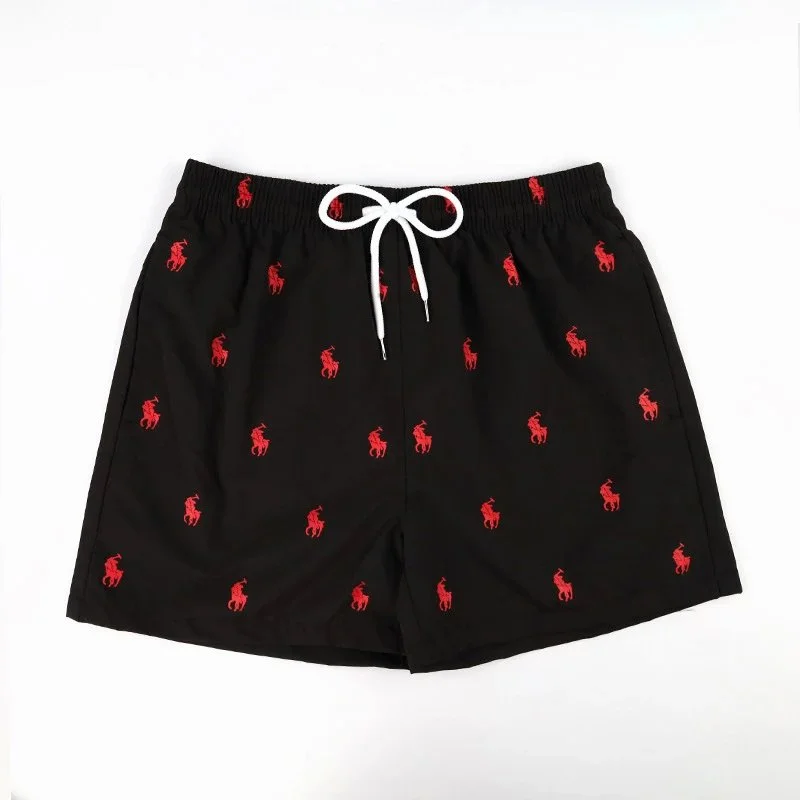 Polo Ralph Lauren Polo Ralph Lauren Big Pony Black/Red All-Over Print Shorts Black - 1