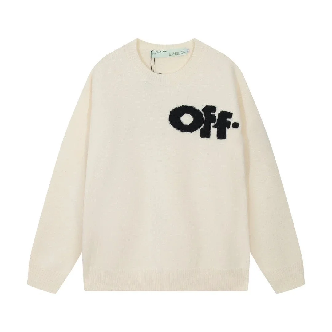 Off-White Off-White Off-White Knit Sweater White White - 1