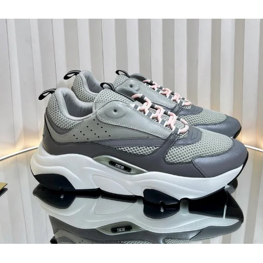 Dior Dior B23 Grey/White/Pink Sneakers Grey
