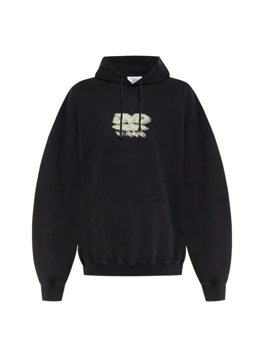 Vetements Vetements Oversized Hoodie Black V383 Black - 1