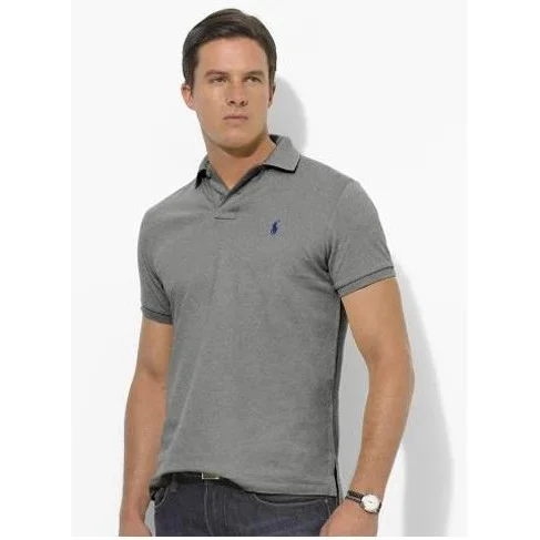 Polo Ralph Lauren Polo Ralph Lauren Classic Logo Polo Shirt Grey Black Label Grey - 1
