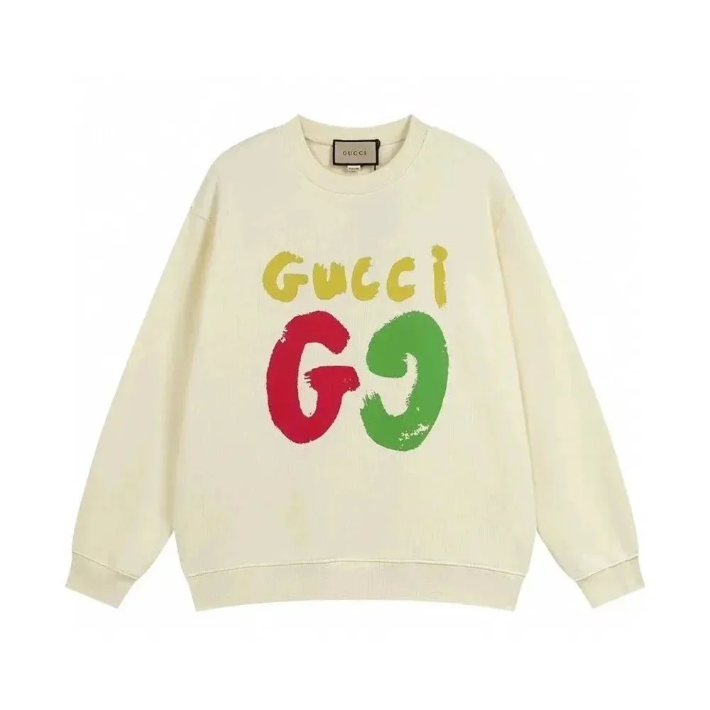 Gucci Gucci GG-01 Cream Graphic Sweatshirt Cream - 1
