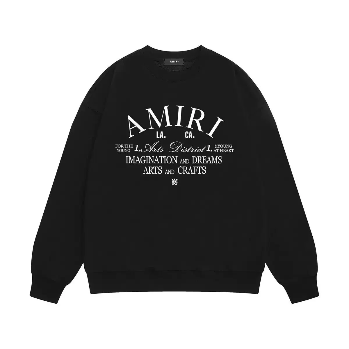 Amiri Amiri Arts District Black Crewneck Sweatshirt Black - 1