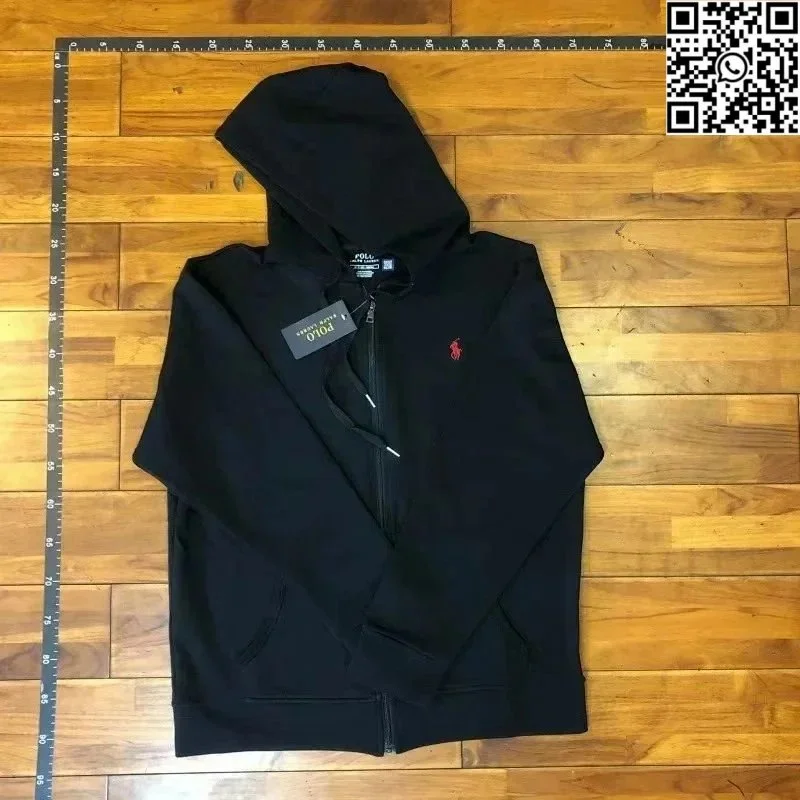 Polo Ralph Lauren Polo Ralph Lauren Classic Logo Black/Red Zip Hoodie Black - 1