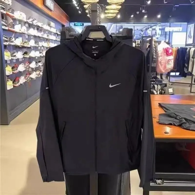 Nike Nike Black Performance Hooded Jacket Black