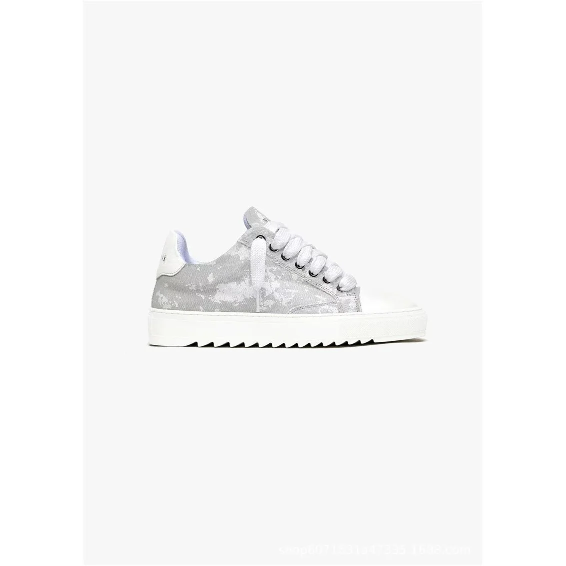 Other Unisex Grey/White Canvas Sneakers A5 Grey - 1