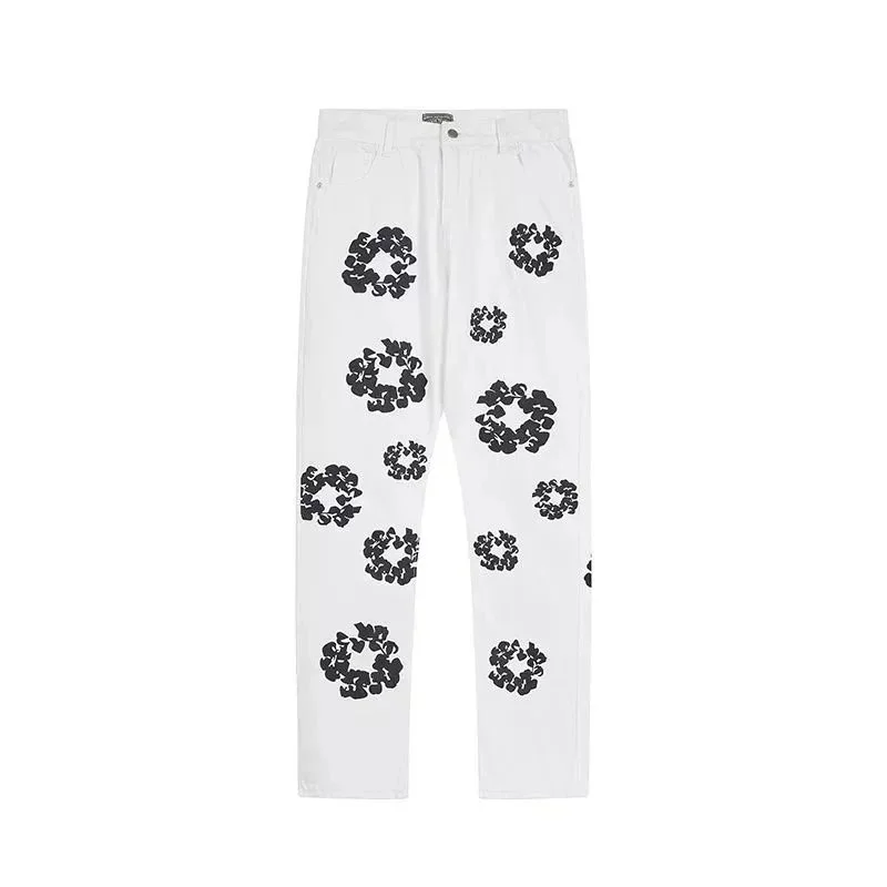 Marni Marni White/Black Floral Trousers White - 1