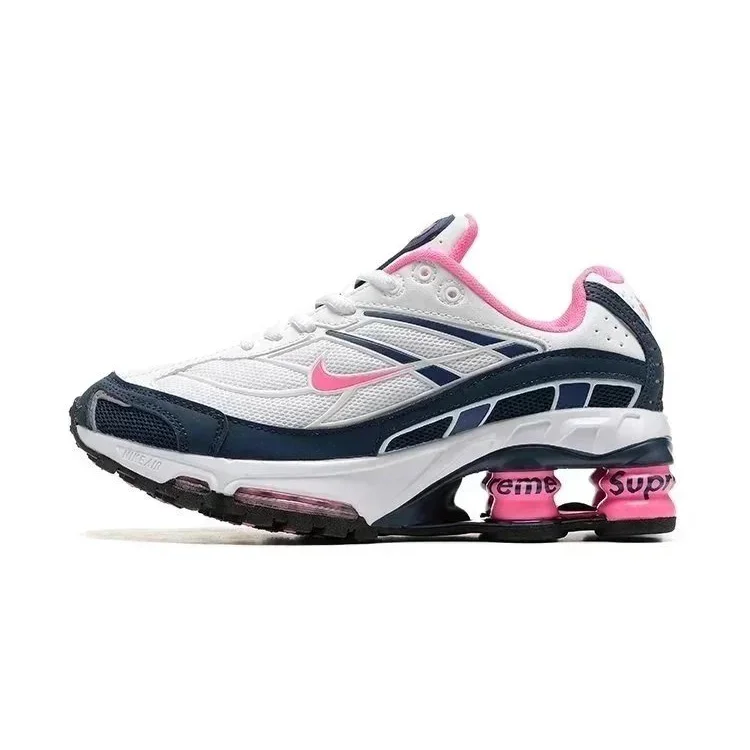 Nike Nike x Supreme Shox White/Navy/Pink Sneaker White