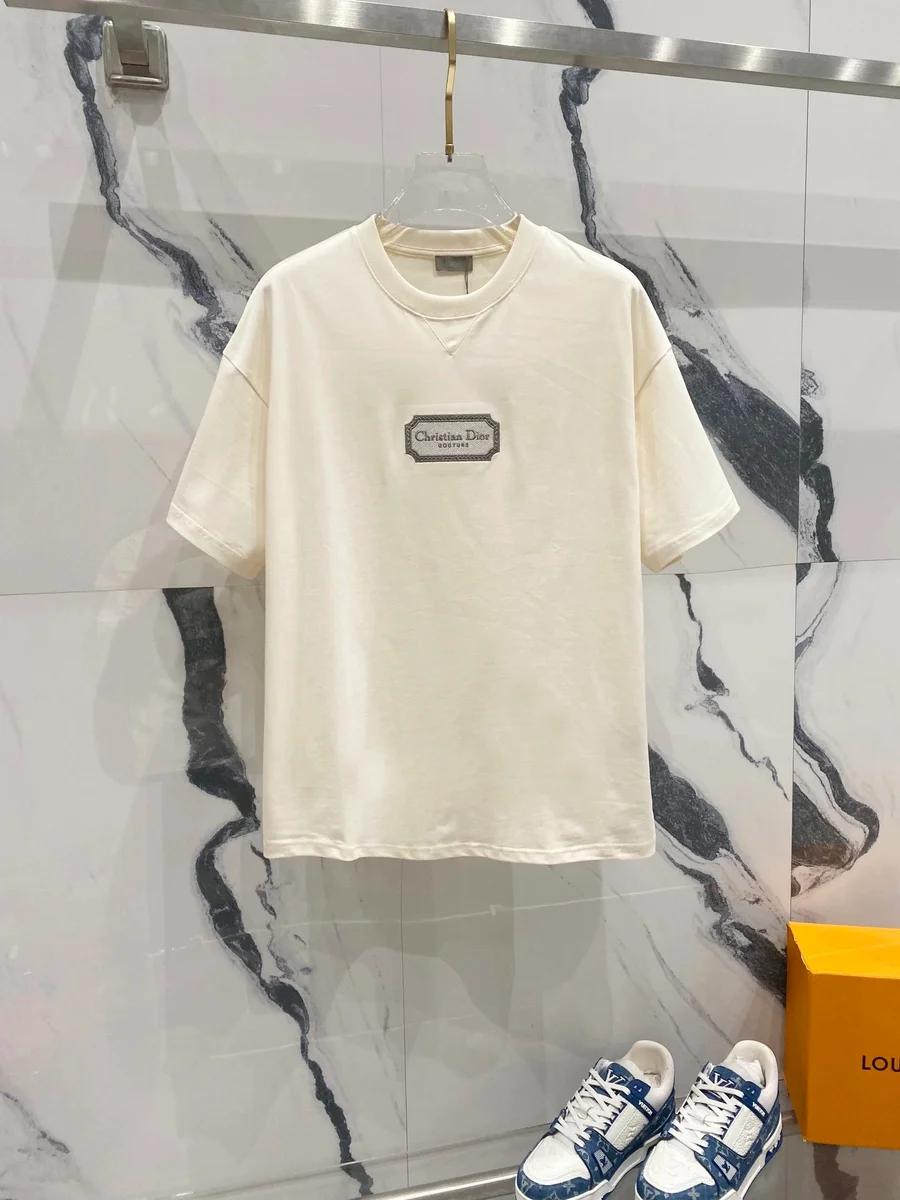 Dior Dior Classic Logo Cream T-Shirt Cream - 1