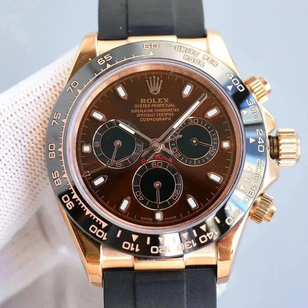 Rolex Rolex Daytona Chocolate Brown Rubber Men's Watch Brown - 1