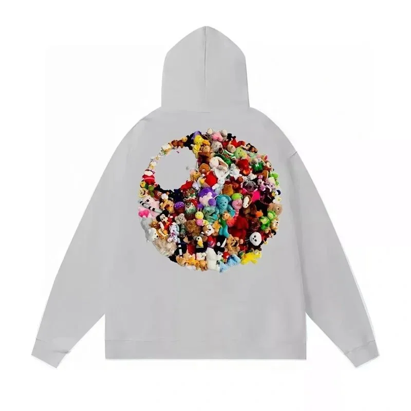 Palm Angels Palm Angels Angels Light Gray Hoodie Grey